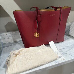 Tory Burch Perry Triple-Compartment Tote - Brick - Like New